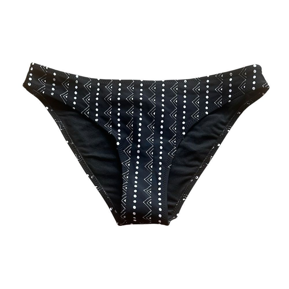 Cupshe Black & White Tribal Print Bikini Bottom – Size M NWT